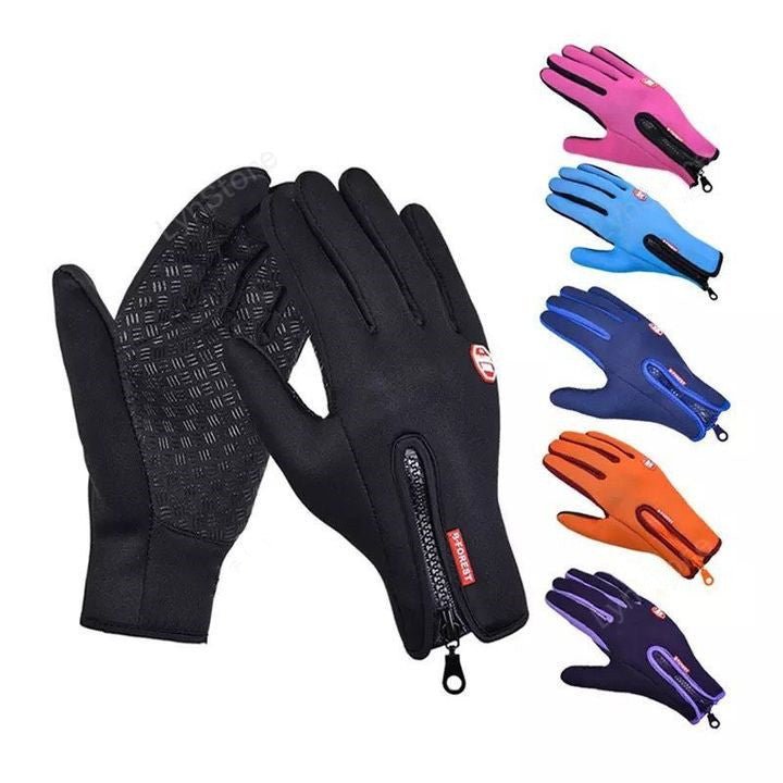 Winter Touchscreen Gloves – Waterproof Fleece Riding & Motorcycle Sports Gloves – A Blue Apparel for Apparel and Accessories (4 view)