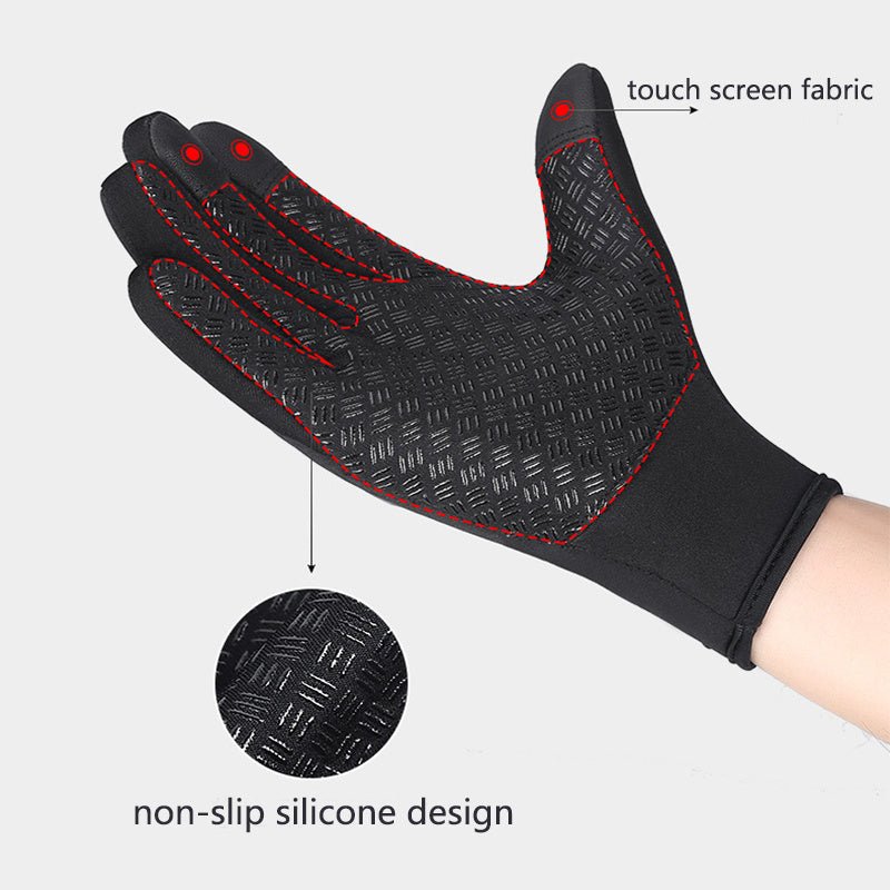 Winter Touchscreen Gloves – Waterproof Fleece Riding & Motorcycle Sports Gloves – A Blue Apparel for Apparel and Accessories (10 view)