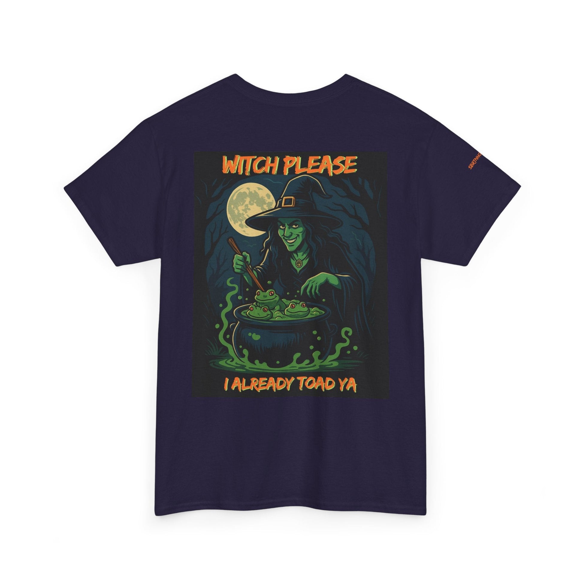 Witch Please T-Shirt – Snarky Halloween Tee for Witches, Weirdos & Fall Mischief | Lizard Designs – Blackberry T-Shirt for Casual Unisex Tee (10 view)