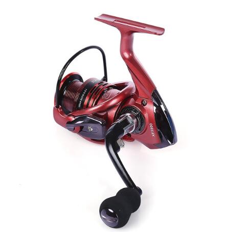 YUMOSHI 13+1BB Full Metal Spinning Fishing Reel 4.7:1/5.5:1 Gear Ratio Pesca Aluminum Spool Tackle With Foldable Handle – red 4000 series Fishing Gear for 13+1BB Reel (13 view)