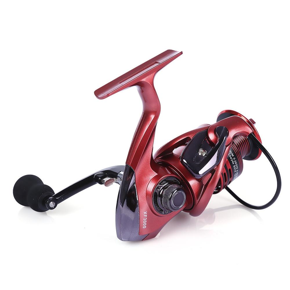 YUMOSHI 13+1BB Full Metal Spinning Fishing Reel 4.7:1/5.5:1 Gear Ratio Pesca Aluminum Spool Tackle With Foldable Handle – gold 3000 series Fishing Gear for 13+1BB Reel (3 view)