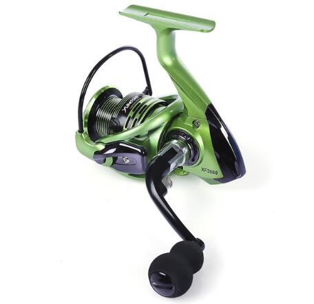 YUMOSHI 13+1BB Full Metal Spinning Fishing Reel 4.7:1/5.5:1 Gear Ratio Pesca Aluminum Spool Tackle With Foldable Handle – green 7000 series Fishing Gear for 13+1BB Reel (20 view)