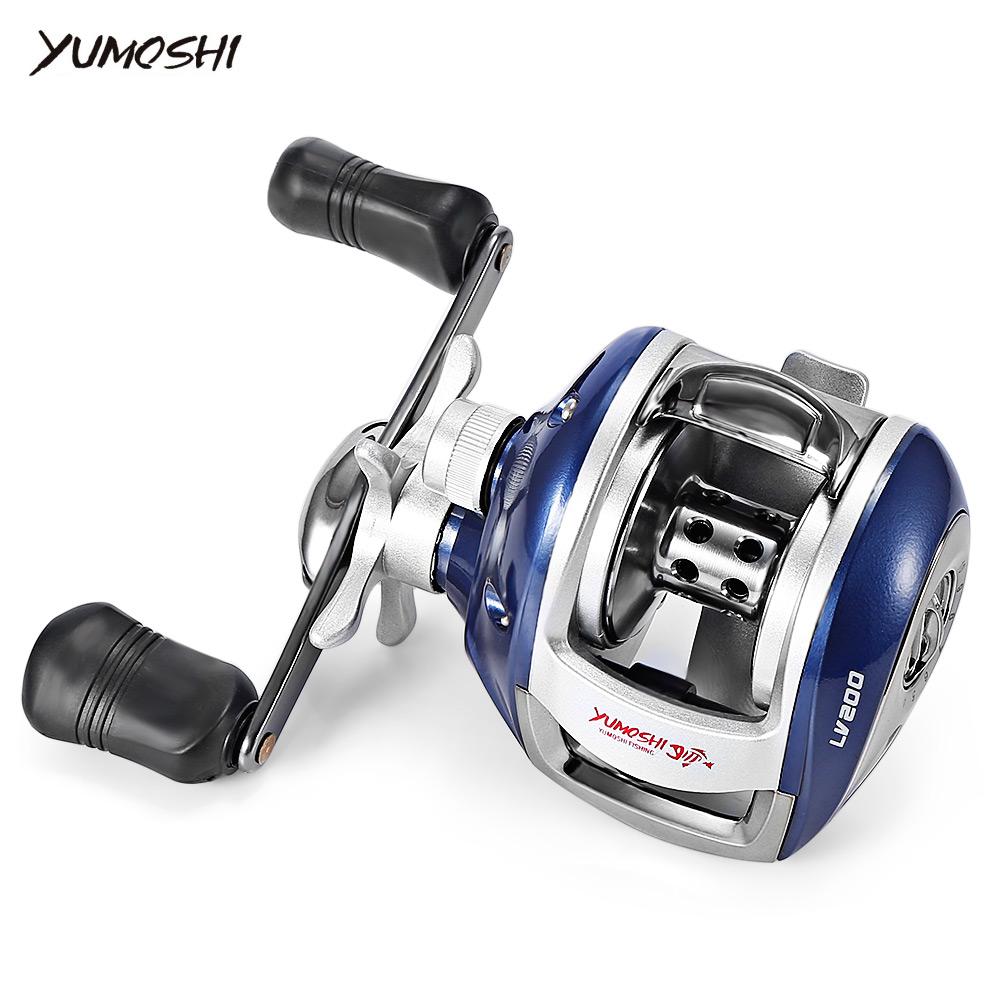 YUMOSHI Baitcasting Reel – 12+1BB 6.3:1 Gear Ratio with Magnetic Brake | Left & Right Hand – blue left Fishing Gear for 12+1BB Reel (4 view)