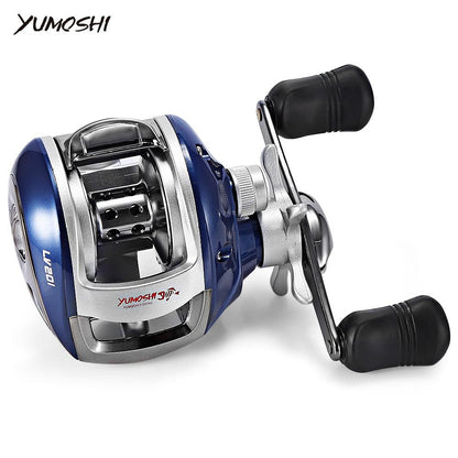 YUMOSHI Baitcasting Reel – 12+1BB 6.3:1 Gear Ratio with Magnetic Brake | Left & Right Hand – blue left Fishing Gear for 12+1BB Reel (3 view)
