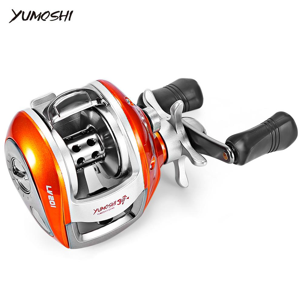 YUMOSHI Baitcasting Reel – 12+1BB 6.3:1 Gear Ratio with Magnetic Brake | Left & Right Hand – blue left Fishing Gear for 12+1BB Reel (5 view)