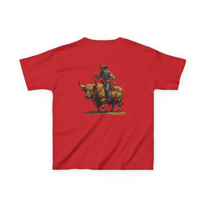 Zombie Cowboy Kids Tee – Undead Rider of the Apocalypse | Halloween Western Shirt – Heliconia Kids clothes for Animal Graphic Tee (33 view)