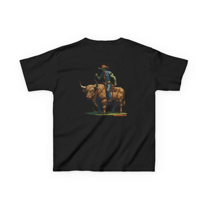 Zombie Cowboy Kids Tee – Undead Rider of the Apocalypse | Halloween Western Shirt – White Kids clothes for Animal Graphic Tee (17 view)