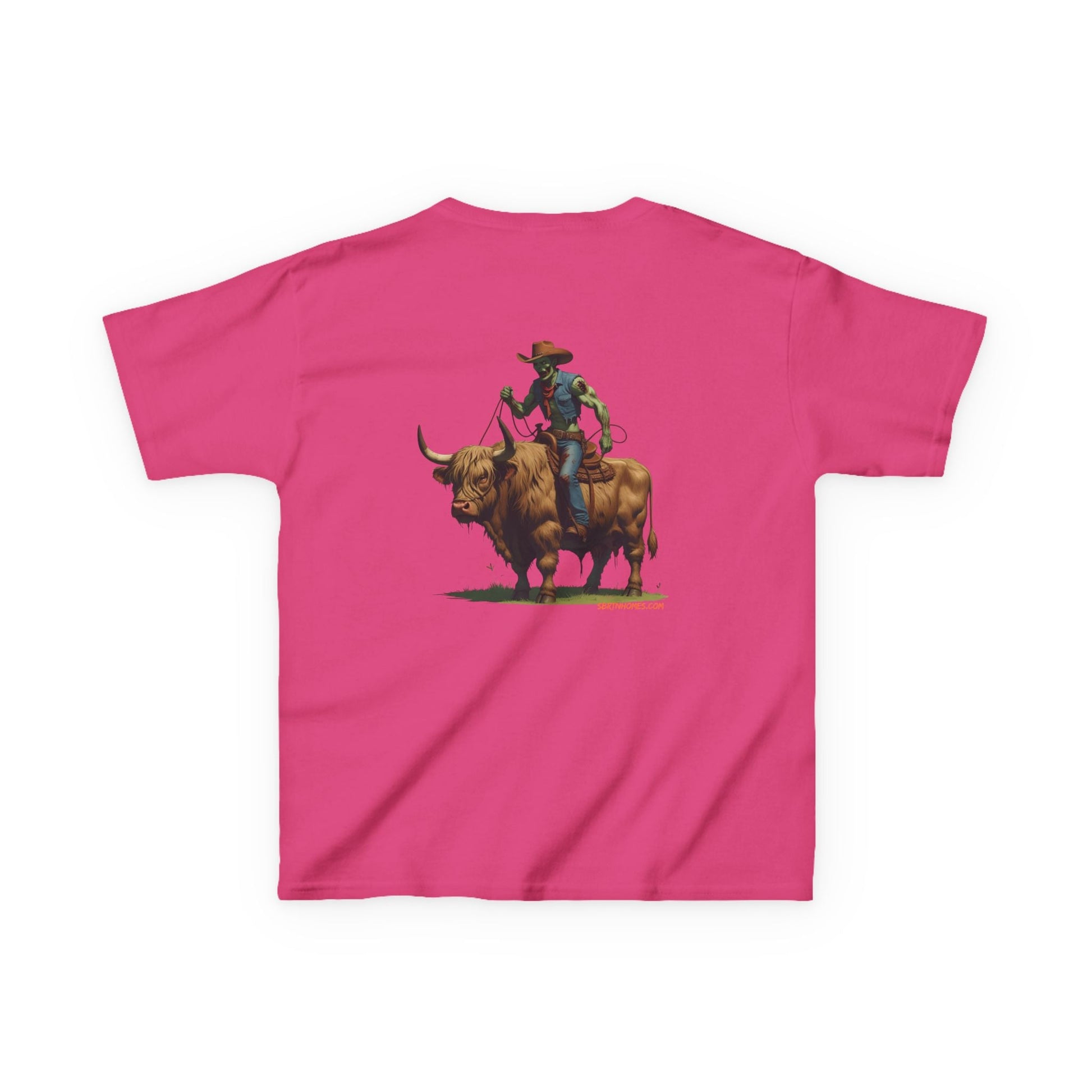 Zombie Cowboy Kids Tee – Undead Rider of the Apocalypse | Halloween Western Shirt – Royal Kids clothes for Animal Graphic Tee (29 view)