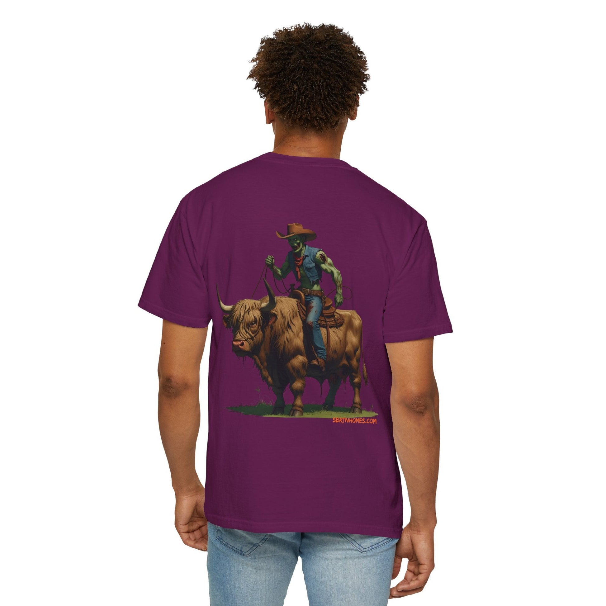 Zombie Cowboy Tee – Undead Rider of the Apocalypse | Halloween Western Shirt – Black T-Shirt for Casual Outfit Idea (40 view)