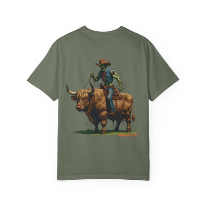 Zombie Cowboy Tee – Undead Rider of the Apocalypse | Halloween Western Shirt – Black T-Shirt for Casual Outfit Idea (17 view)