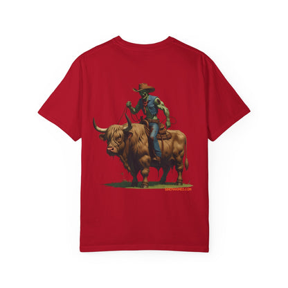 Zombie Cowboy Tee – Undead Rider of the Apocalypse | Halloween Western Shirt – Black T-Shirt for Casual Outfit Idea (44 view)
