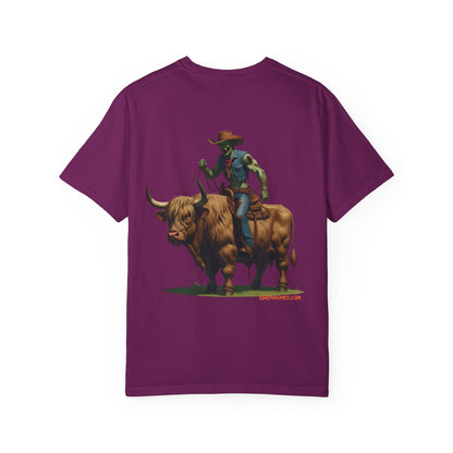 Zombie Cowboy Tee – Undead Rider of the Apocalypse | Halloween Western Shirt – Black T-Shirt for Casual Outfit Idea (38 view)