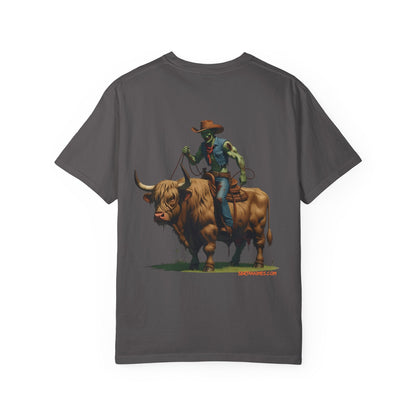 Zombie Cowboy Tee – Undead Rider of the Apocalypse | Halloween Western Shirt – Black T-Shirt for Casual Outfit Idea (29 view)