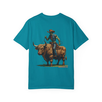 Zombie Cowboy Tee – Undead Rider of the Apocalypse | Halloween Western Shirt – Black T-Shirt for Casual Outfit Idea (20 view)