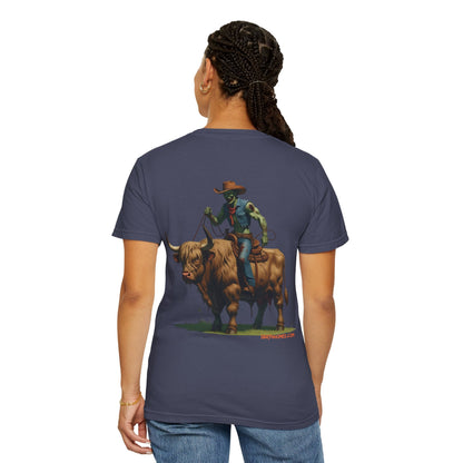 Zombie Cowboy Tee – Undead Rider of the Apocalypse | Halloween Western Shirt – Black T-Shirt for Casual Outfit Idea (27 view)