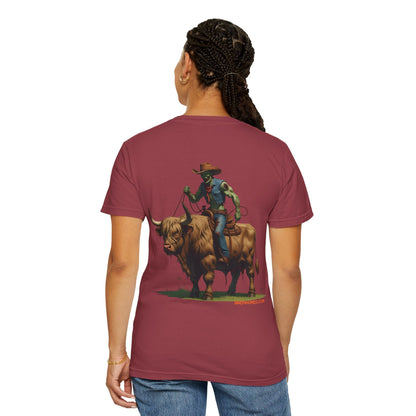 Zombie Cowboy Tee – Undead Rider of the Apocalypse | Halloween Western Shirt – Black T-Shirt for Casual Outfit Idea (42 view)