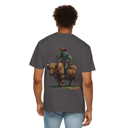 Zombie Cowboy Tee – Undead Rider of the Apocalypse | Halloween Western Shirt – Black T-Shirt for Casual Outfit Idea (31 view)