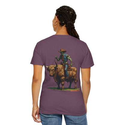 Zombie Cowboy Tee – Undead Rider of the Apocalypse | Halloween Western Shirt – Black T-Shirt for Casual Outfit Idea (36 view)