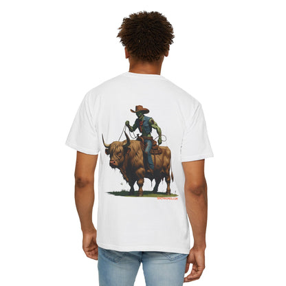Zombie Cowboy Tee – Undead Rider of the Apocalypse | Halloween Western Shirt – Black T-Shirt for Casual Outfit Idea (4 view)