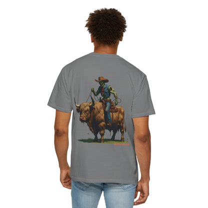 Zombie Cowboy Tee – Undead Rider of the Apocalypse | Halloween Western Shirt – Black T-Shirt for Casual Outfit Idea (13 view)