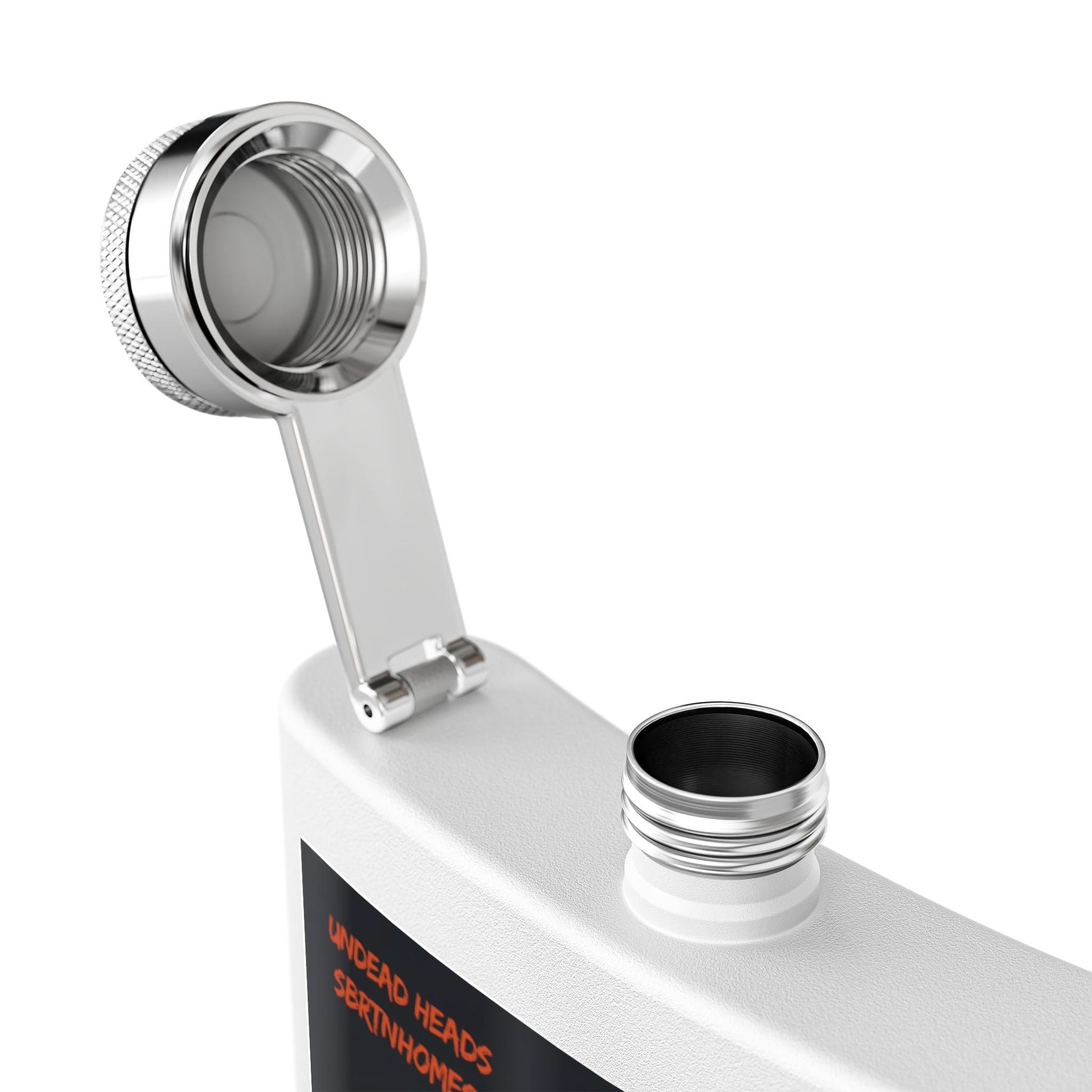 Zombie Guitarist Stainless Steel Flask | 6oz Custom Hip Flask | Gift for Music Lovers, Party Essentials, Halloween, Concerts, Unique Barware – 6oz Mug for concert essentials (11 view)