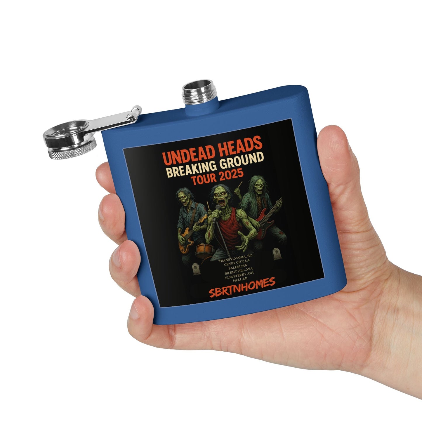 Zombies Tour Flask, 6oz Stainless Steel Flask, Premium Drinking Flask, Music Festival Gift, Halloween Accessory – 6oz Mug for Camping Gear (23 view)