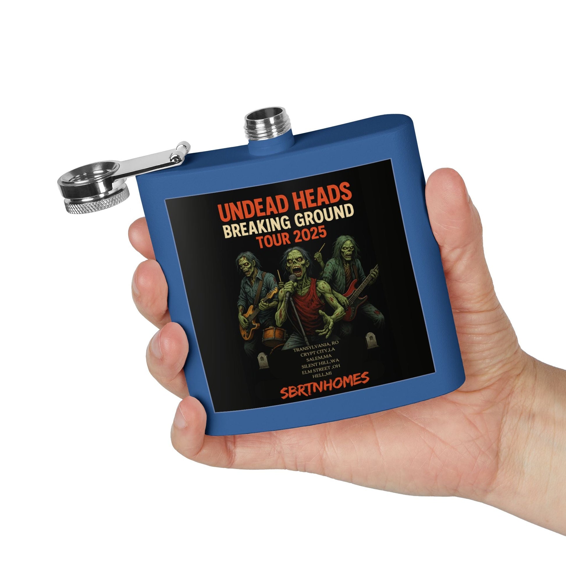 Zombies Tour Flask, 6oz Stainless Steel Flask, Premium Drinking Flask, Music Festival Gift, Halloween Accessory – 6oz Mug for Camping Gear (23 view)