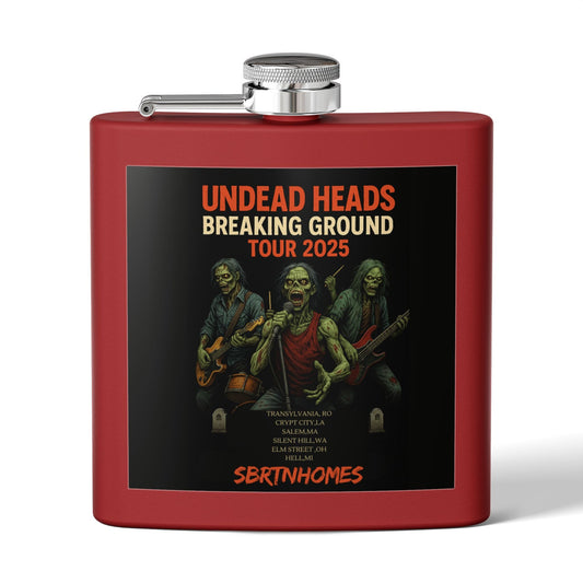 Zombies Tour Flask, 6oz Stainless Steel Flask, Premium Drinking Flask, Music Festival Gift, Halloween Accessory – 6oz Mug for Camping Gear (2 view)