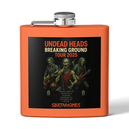 Zombies Tour Flask, 6oz Stainless Steel Flask, Premium Drinking Flask, Music Festival Gift, Halloween Accessory – 6oz Mug for Camping Gear (3 view)